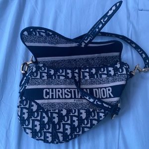 Authentic Christian Dior Mini Saddle Bag